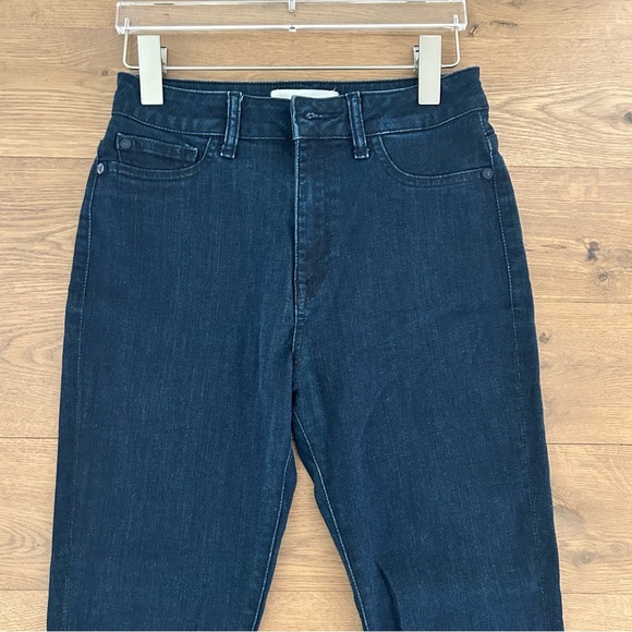 DL1961 No. 2 Trimtone Skinny Ankle Jeans Denim Pants High Rise Dark Blue Size 27 - Picture 3 of 14